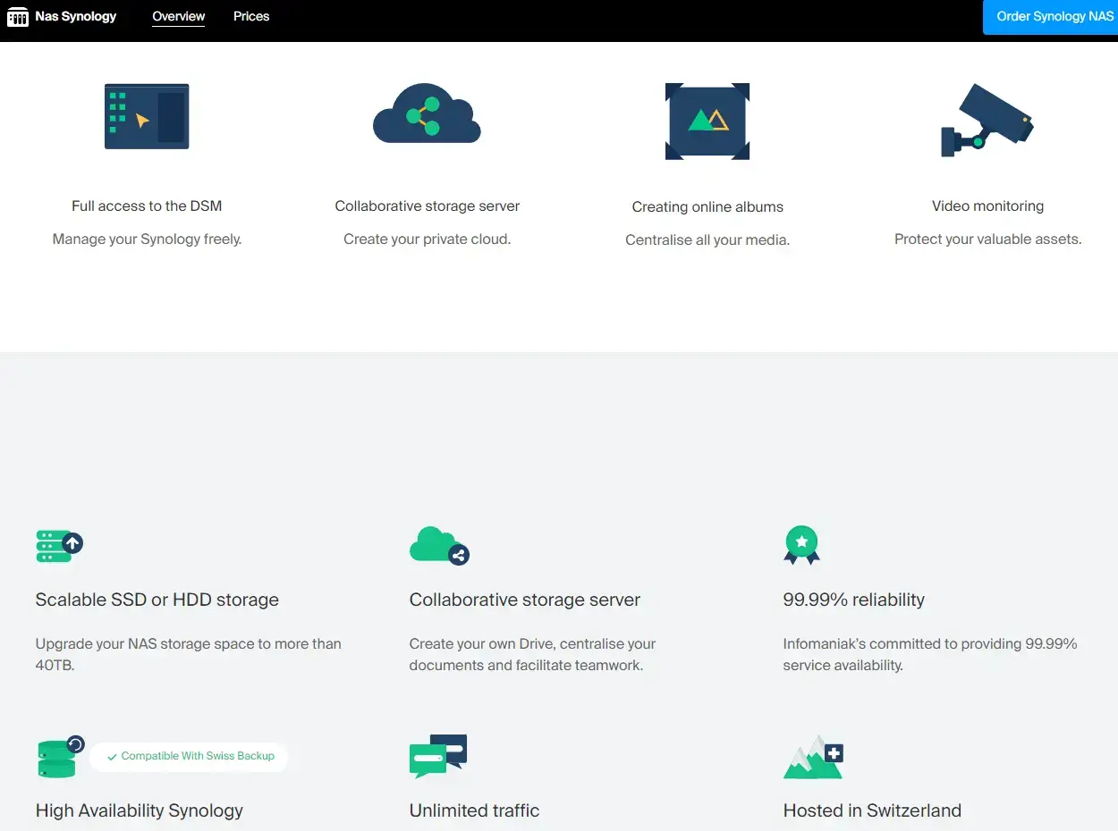 Infomaniak NAS Synology Revisión